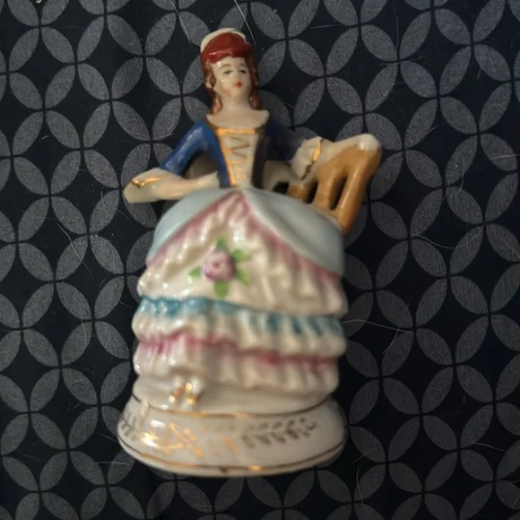 Collection of hand-painted porcelain figurines, from the Occupied Japan period